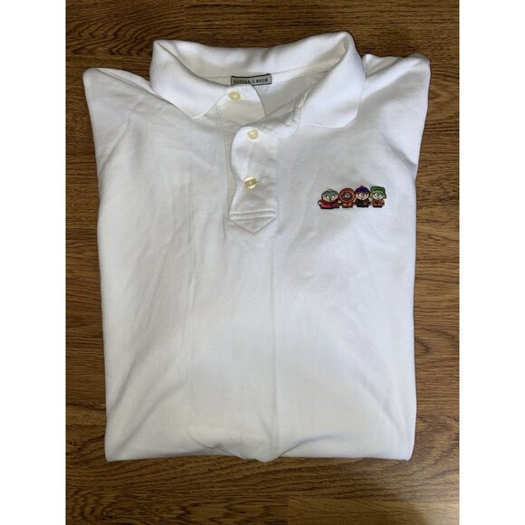 Vintage Y2K Cutter & Buck Comedy Central South Park Polo Shirt Size Large - Picture 1 of 4